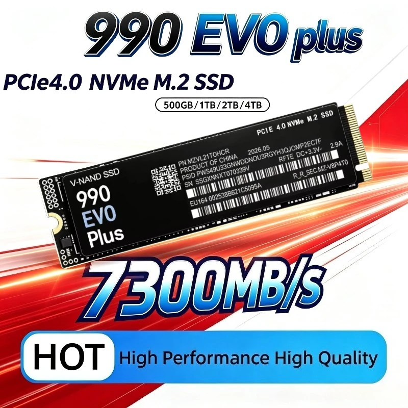 M.2 Nvme 4Tb Pcie 4.0 Ssd - 990 EVO Plus 500GB-4TB TLC 3D