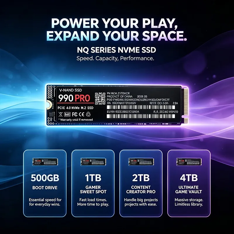 Orijinal 990 PRO SSD, 500 GB - - M.2 Nvme 4Tb Pcie 4.0 Ssd incelemesi ve fiyatı