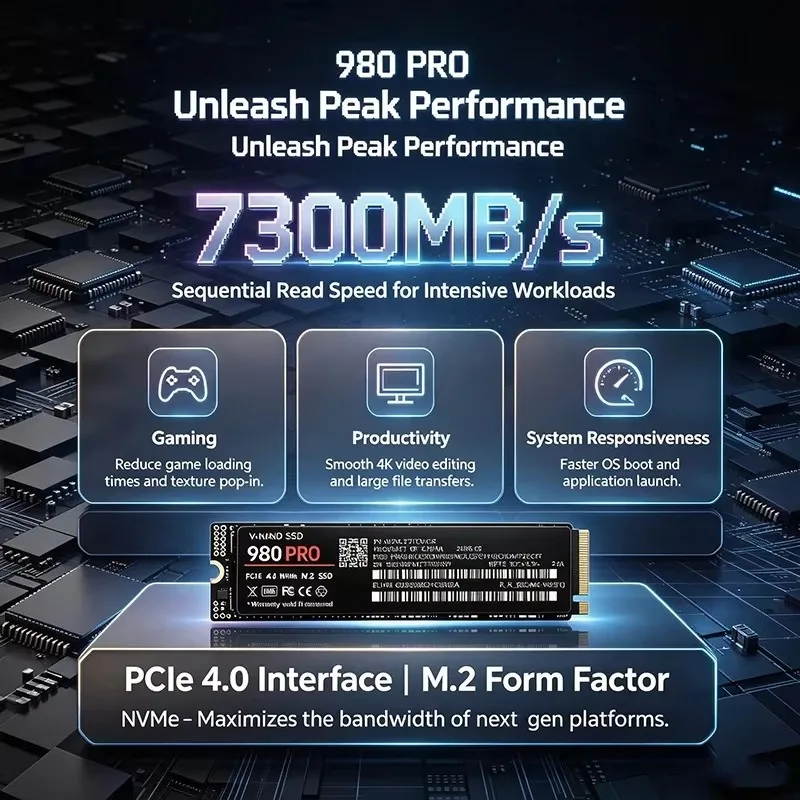 Yüksek Hızlı 980 PRO PCIe 4.0  - M.2 Nvme 4Tb Pcie 4.0 Ssd incelemesi ve fiyatı