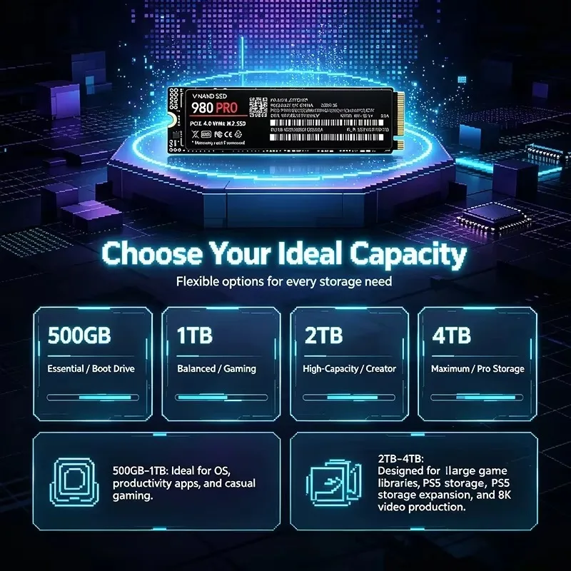 Yüksek Hızlı 980 PRO PCIe 4.0  - M.2 Nvme 4Tb Pcie 4.0 Ssd incelemesi ve fiyatı