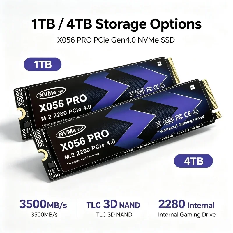 Yüksek Hızlı X056 PRO M.2 NVMe - M.2 Nvme 4Tb Pcie 4.0 Ssd incelemesi ve fiyatı