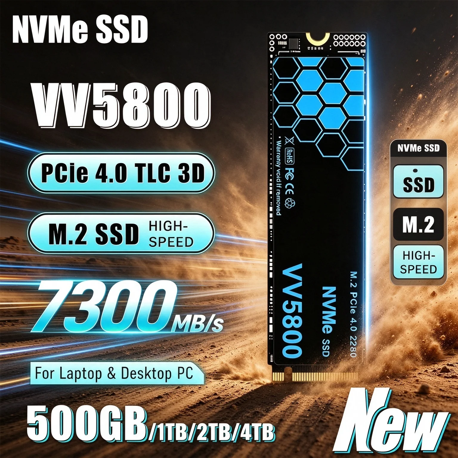 Yeni VV5800 M.2 SSD Sabit Disk - M.2 Nvme 4Tb Pcie 4.0 Ssd incelemesi ve fiyatı