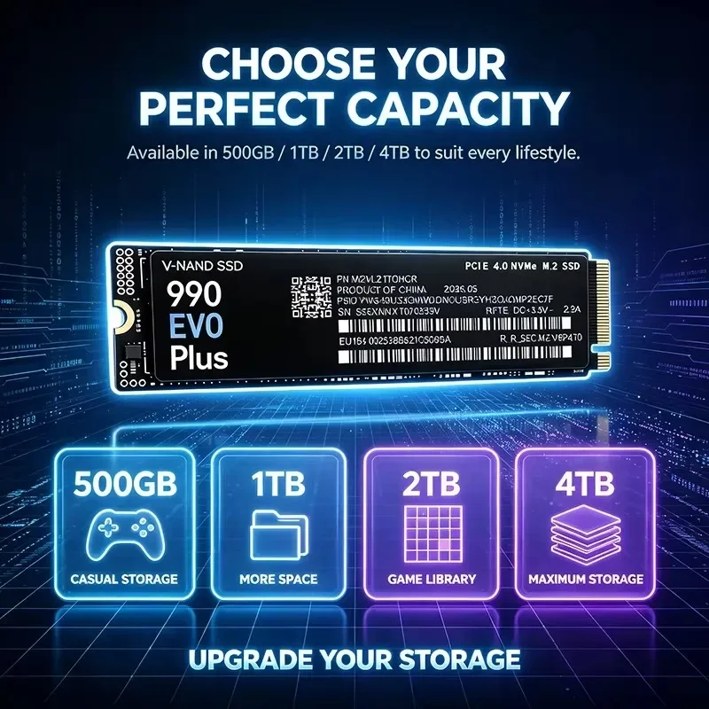 YENİ 990 EVO Plus M.2 2280 NVM - M.2 Nvme 4Tb Pcie 4.0 Ssd incelemesi ve fiyatı