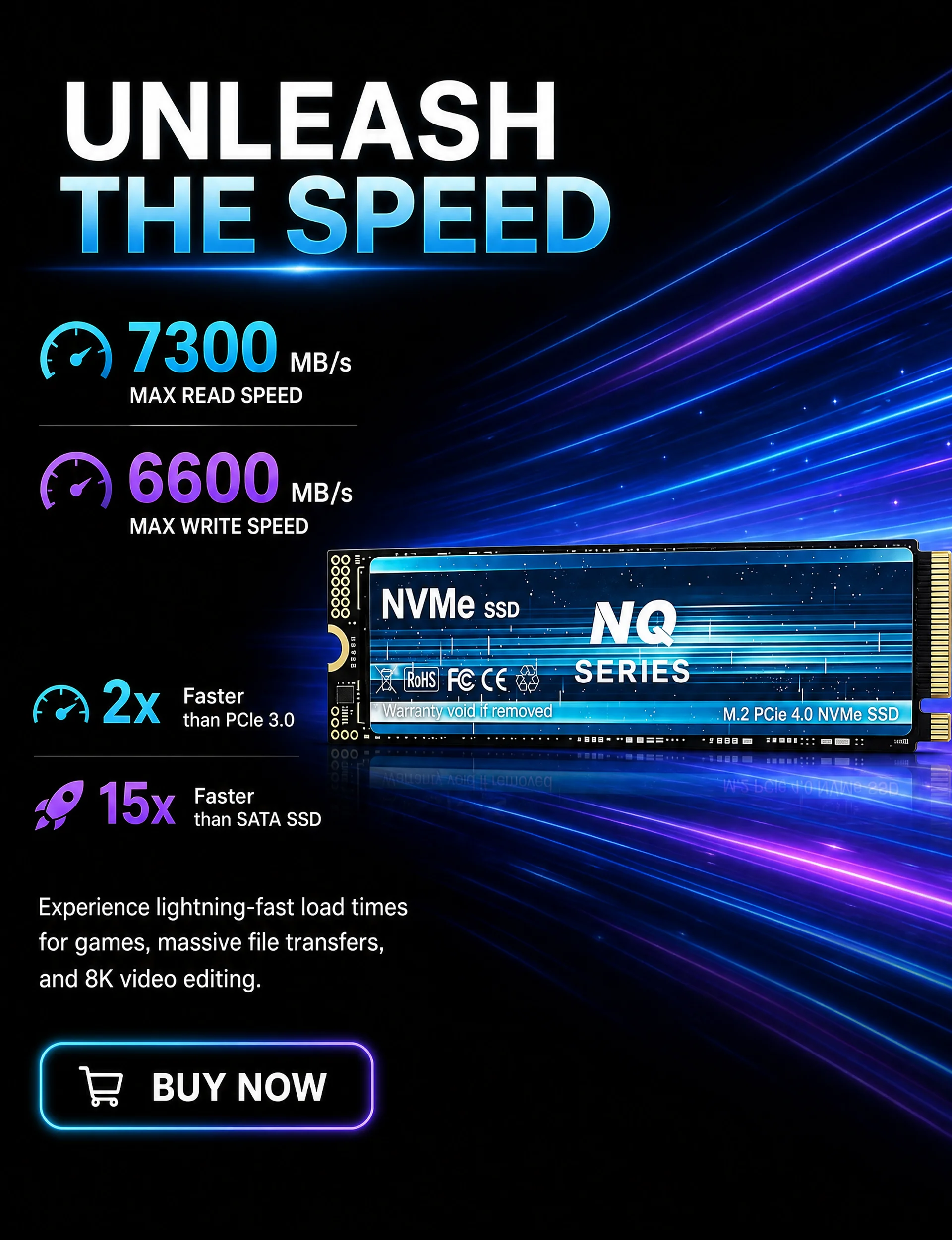 7300 MB/s NQ Serisi PCIe 4.0 N - M.2 Nvme 4Tb Pcie 4.0 Ssd incelemesi ve fiyatı